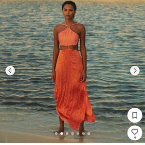 Baobab Collection Women's Orange Dress Large NWOT